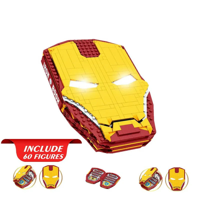 MOC Building Block Set: Movies Marvel Super Hero Iron Man Book, Model DLP8801