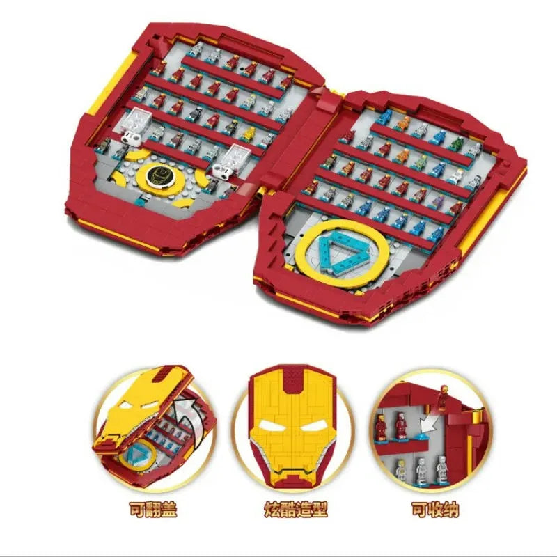 MOC Building Block Set: Movies Marvel Super Hero Iron Man Book, Model DLP8801