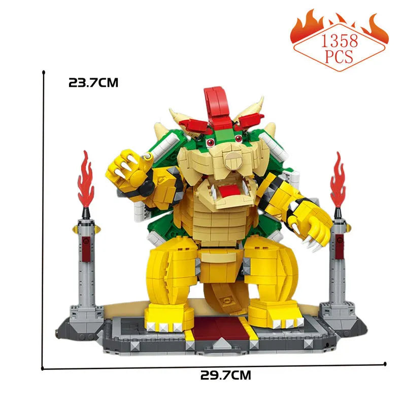 MOC Building Block Set: Movies Super Mario Mighty Bowser 99068