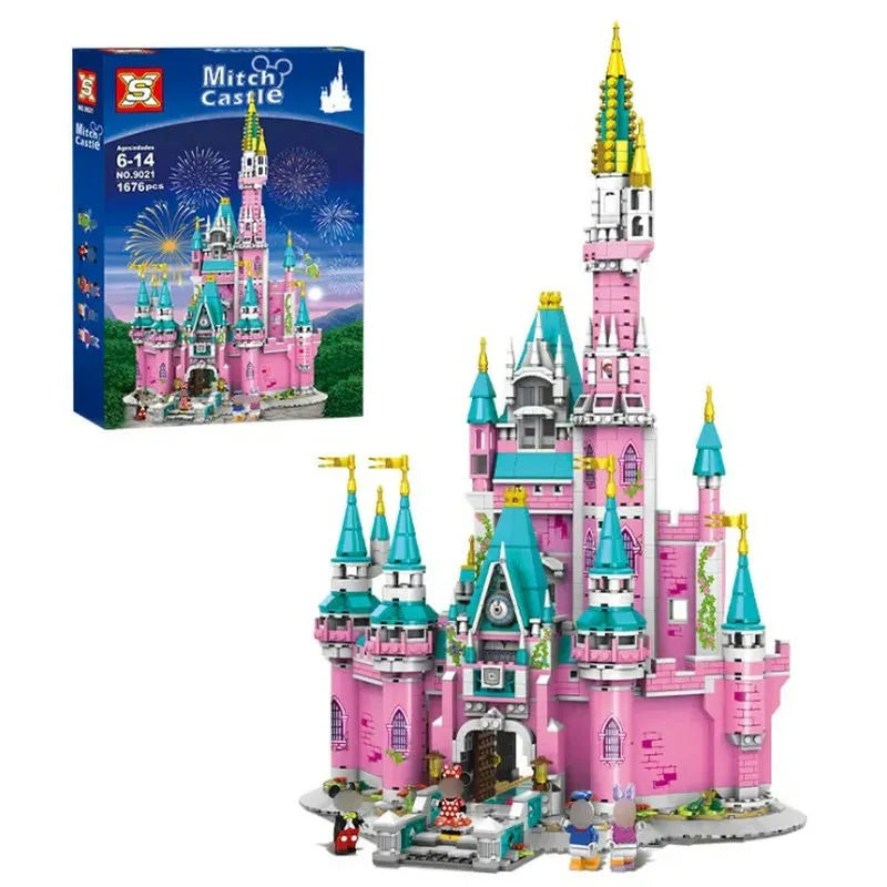 MOC Building Block Set: Princess Fairyland Mitch Pink Castle, Model SX9021 Certification: 3C