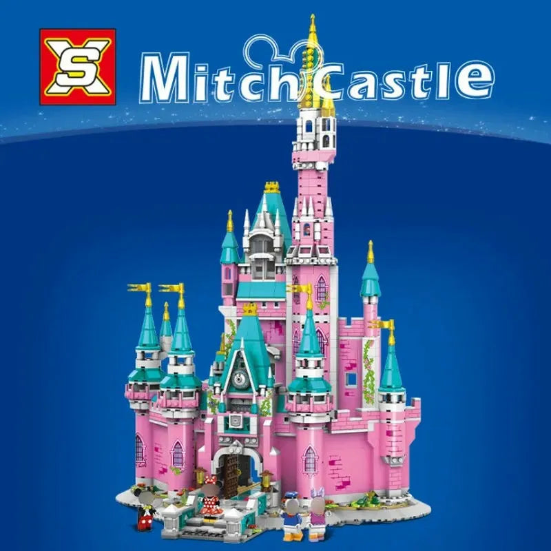 MOC Building Block Set: Princess Fairyland Mitch Pink Castle, Model SX9021 Certification: 3C