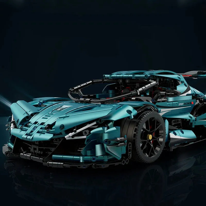 MOC Motorized Building Block Set: RC APP Gumpert Apollo IE Super Racing Car MOC 10612