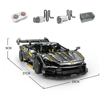 MOC Motorized Building Block Set: RC APP Super Racing FLL SP3 Sports Car, Model 10610PF