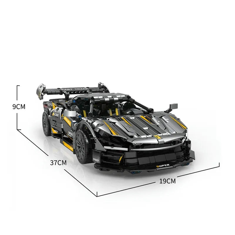 MOC Motorized Building Block Set: RC APP Super Racing FLL SP3 Sports Car, Model 10610PF