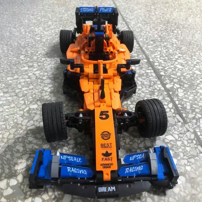 MOC Motorized Building Block Set: RC Concept F1 Formula One Racing Car C016