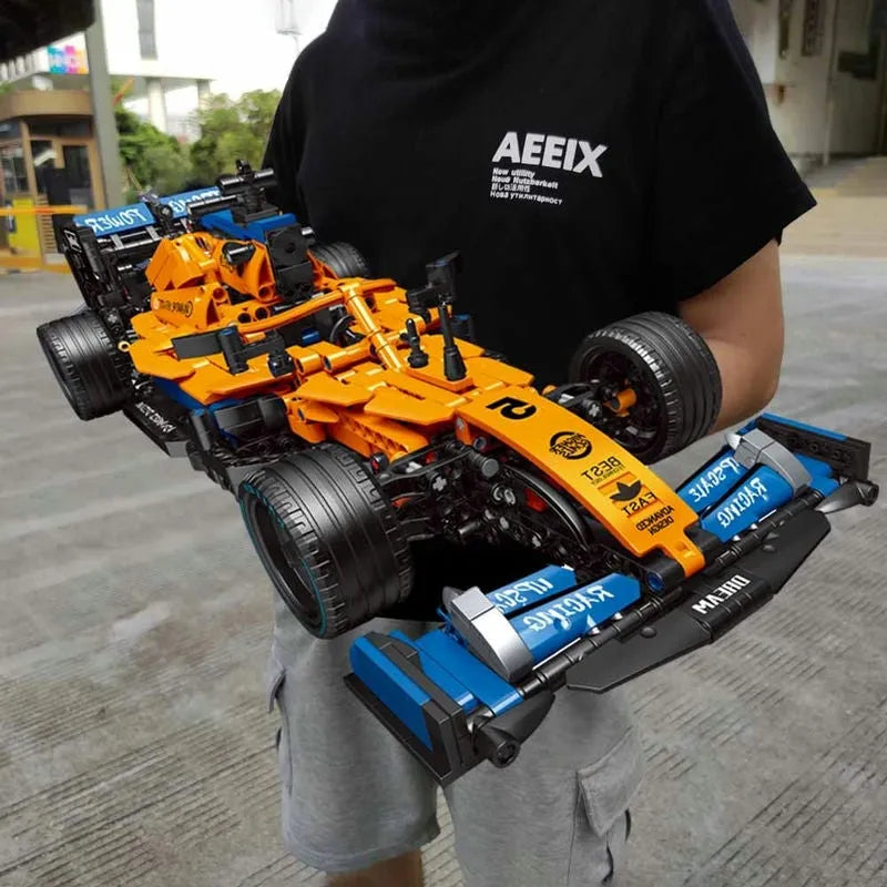 MOC Motorized Building Block Set: RC Concept F1 Formula One Racing Car C016