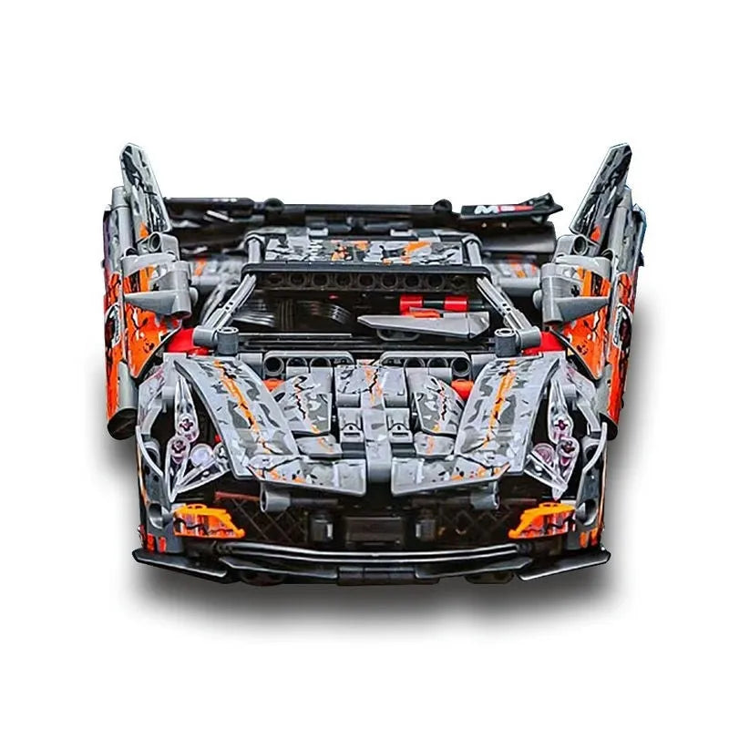 MOC Building Block Set: RC Motorized McLaren Concept Roadster C013, Model C013PF