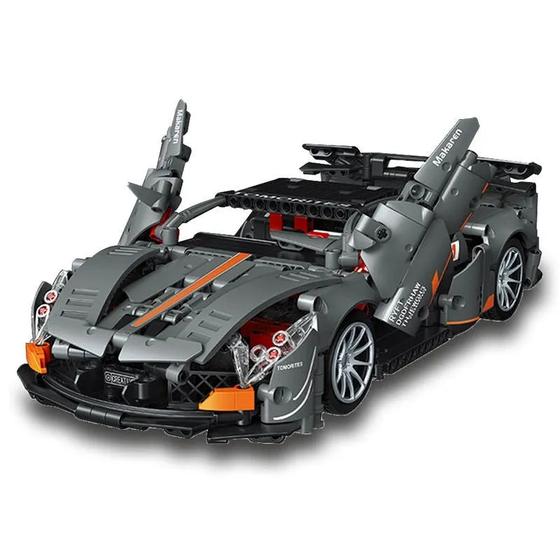 MOC Building Block Set: RC Motorized McLaren Concept Roadster C013, Model C013PF