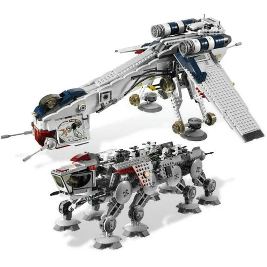 MOC Building Block Set: Republic Dropship AT-OT Walker 05053