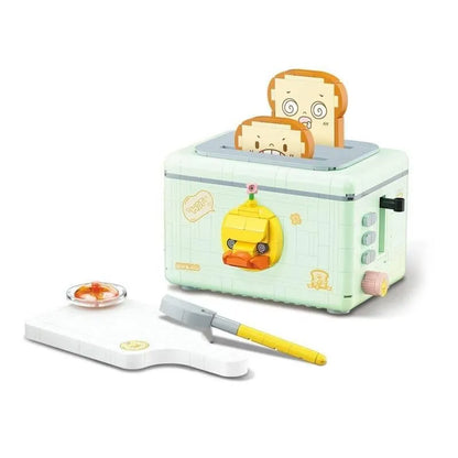 MOC Building Block Set: Retro Bread Machine City MINI, Model 2091