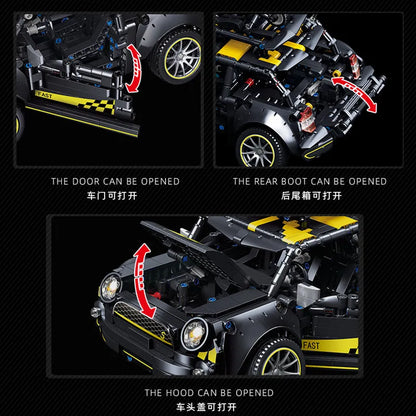 MOC Motorized Building Block Set: Safety Mini Car F56 Sports Car C020
