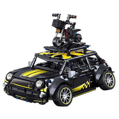 MOC Motorized Building Block Set: Safety Mini Car F56 Sports Car C020