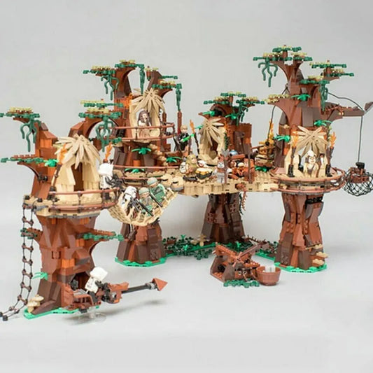 MOC Building Block Set: Star Wars MOC Ewok Village, Model 05047 / 20236