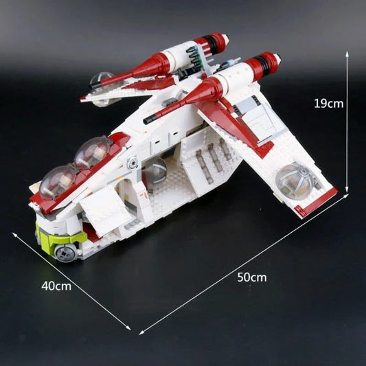 MOC Building Block Set: Star Wars MOC Republic Gunship Cruiser 05041
