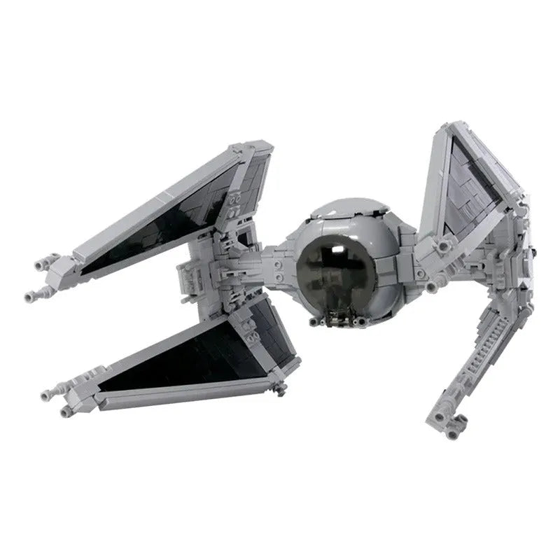 MOC Motorized Building Block Set: Star Wars Custom MOC TIE Fighter Interceptor, Model 11974