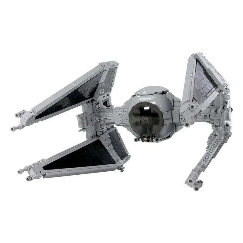 MOC Motorized Building Block Set: Star Wars Custom MOC TIE Fighter Interceptor, Model 11974