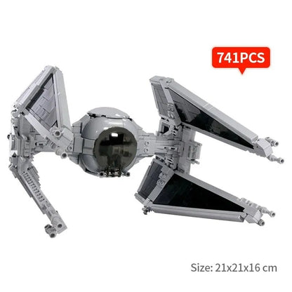 MOC Motorized Building Block Set: Star Wars Custom MOC TIE Fighter Interceptor, Model 11974