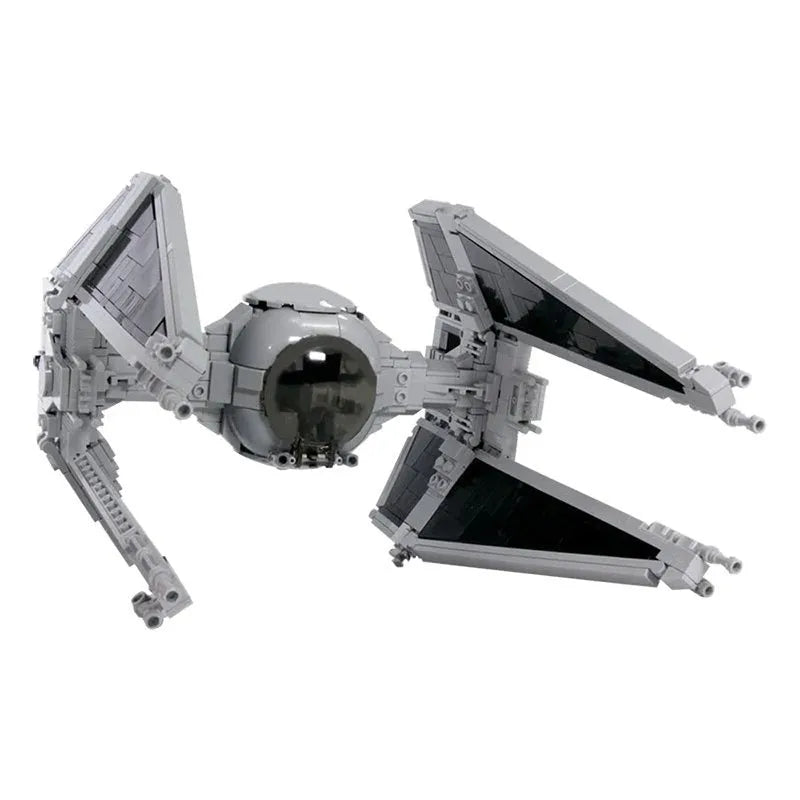 MOC Motorized Building Block Set: Star Wars Custom MOC TIE Fighter Interceptor, Model 11974