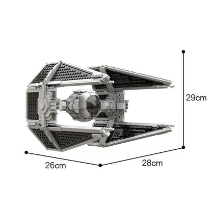 MOC Motorized Building Block Set: Star Wars MOC Custom Tie Interceptor, Model 55661