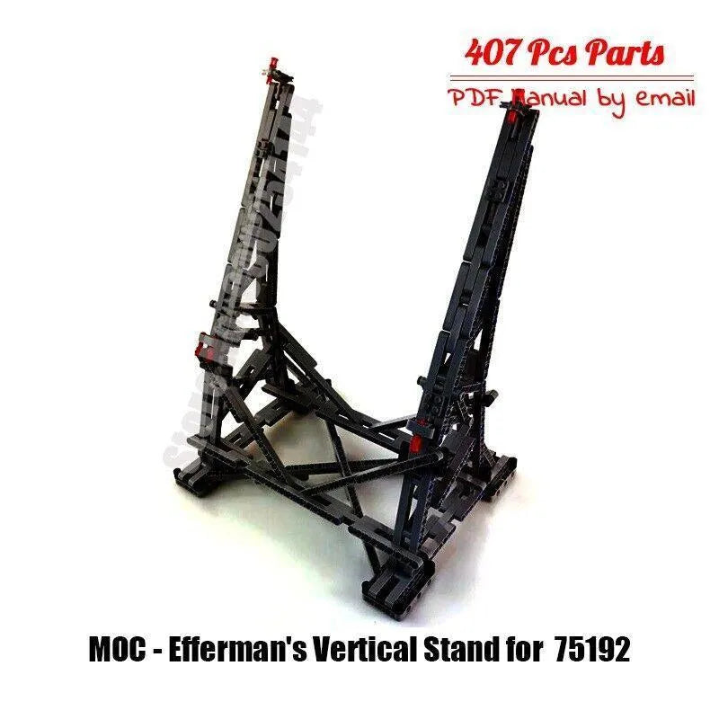MOC Building Block Set: Star Wars MOC Vertical Display Stand for Millennium Falcon
