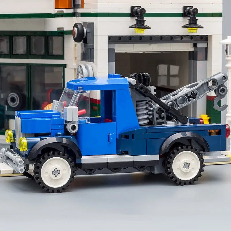MOC Building Block Set: Street Expert City Corner Garage 15042