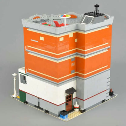 MOC Building Block Set: Street Expert City Corner Garage 15042