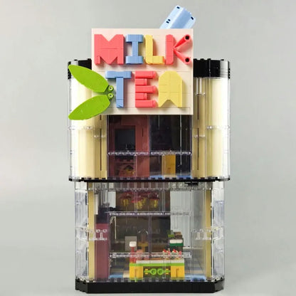 MOC Building Block Set: Street Experts Milk Tea Store Shop, Model SY5209