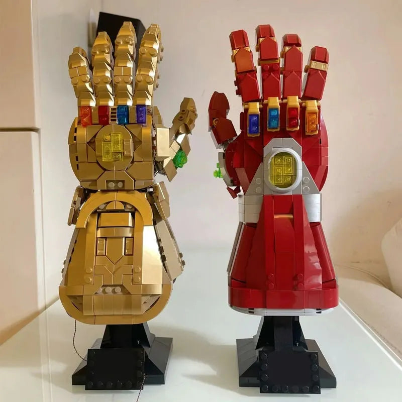 MOC Building Block Set: Super Hero MOC 66018 Marvel Iron Man Nano Gauntlet