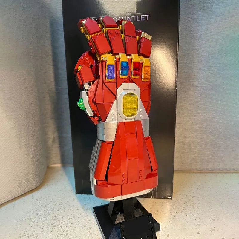 MOC Building Block Set: Super Hero MOC 66018 Marvel Iron Man Nano Gauntlet