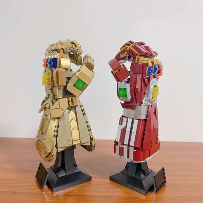 MOC Building Block Set: Super Hero MOC 66018 Marvel Iron Man Nano Gauntlet