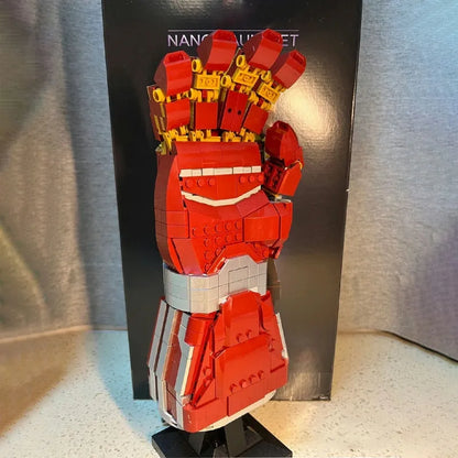 MOC Building Block Set: Super Hero MOC 66018 Marvel Iron Man Nano Gauntlet