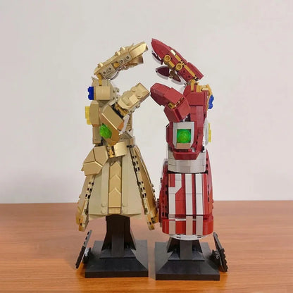 MOC Building Block Set: Super Hero MOC 66018 Marvel Iron Man Nano Gauntlet