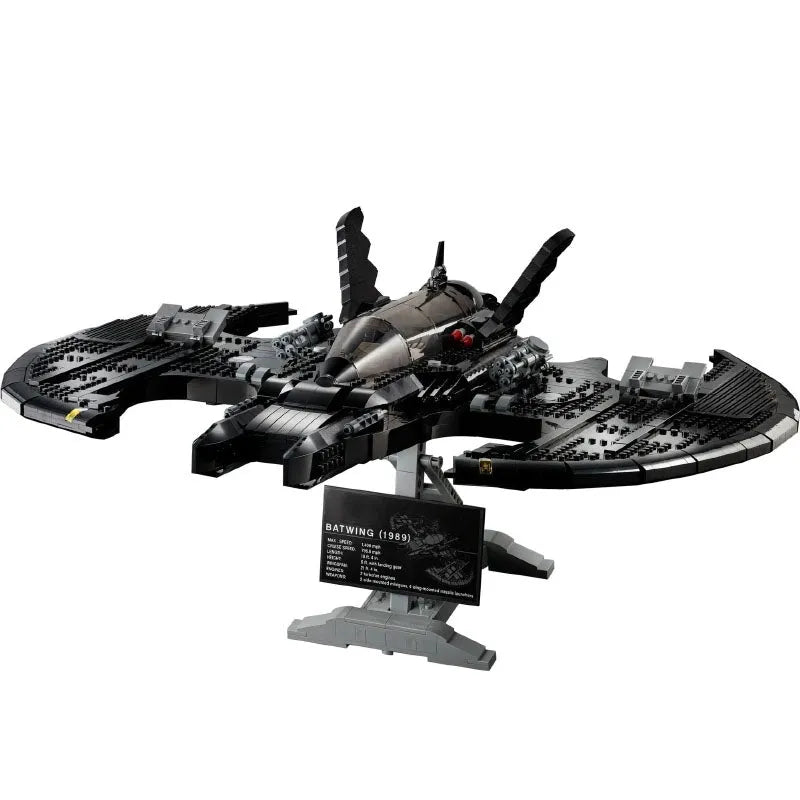 MOC Building Block Set: Super Hero Batman Movie 1989 Batwing, Model BF001 / 50006