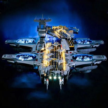 MOC Building Block Set: Super Hero Motorized SHIELD RC Helicarrier, Model K10218