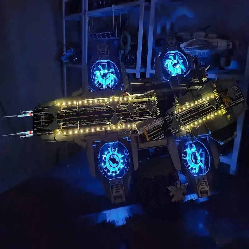 MOC Building Block Set: Super Hero Motorized SHIELD RC Helicarrier, Model K10218