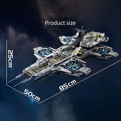 MOC Building Block Set: Super Hero Motorized SHIELD RC Helicarrier, Model K10218