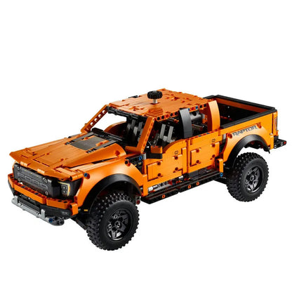 MOC Motorized Building Block Set: A55355 Ford F-150 Raptor Pickup Truck, Model 55355