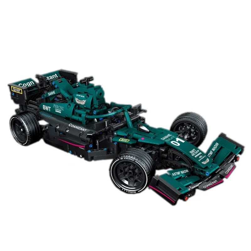 MOC Motorized Building Block Set: Concept F1 Formula Racing Car C014