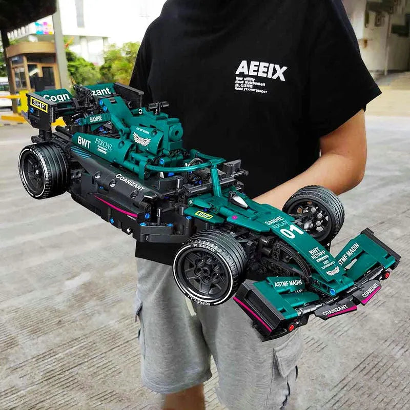 MOC Motorized Building Block Set: Concept F1 Formula Racing Car C014