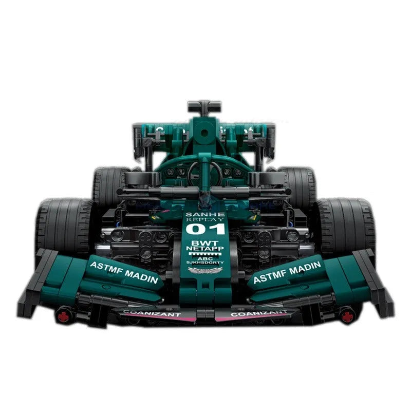 MOC Motorized Building Block Set: Concept F1 Formula Racing Car C014