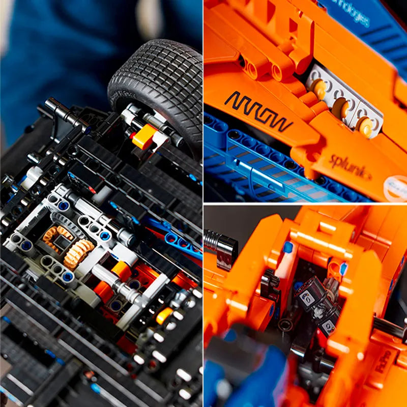 MOC Motorized Building Block Set: Concept F1 Formula Racing Car C016