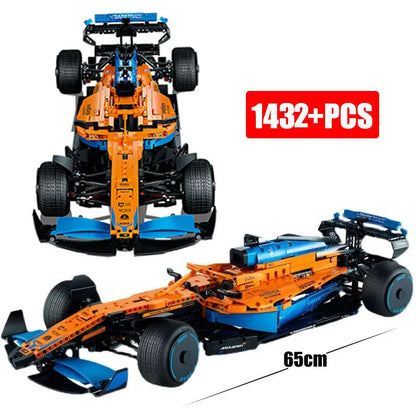 MOC Motorized Building Block Set: Concept F1 Formula Racing Car C016
