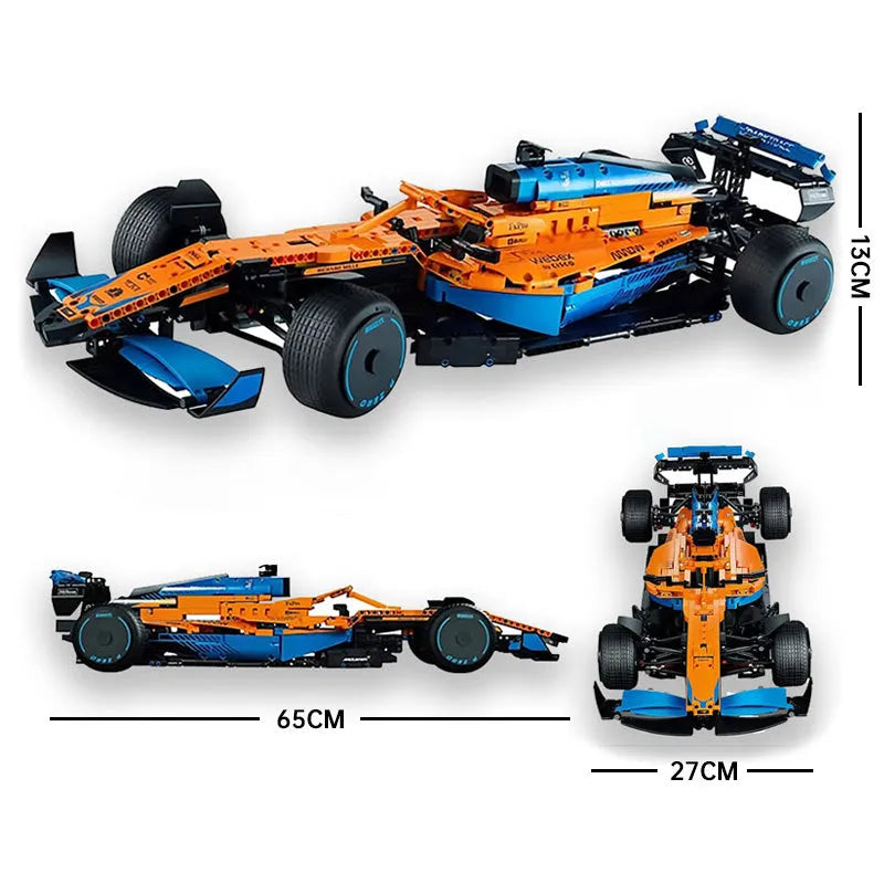 MOC Motorized Building Block Set: Concept F1 Formula Racing Car C016