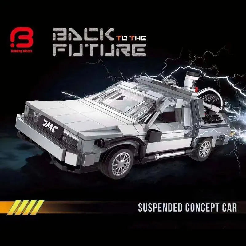 MOC Building Block Set: Back to the Future Suspended Concept Car, Model 19011