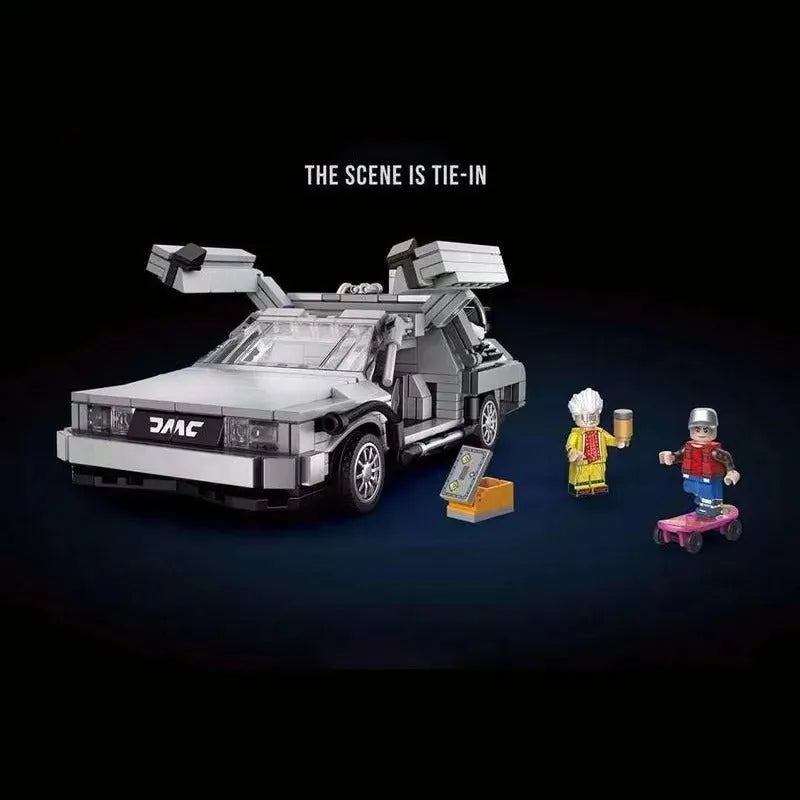 MOC Building Block Set: Back to the Future Suspended Concept Car, Model 19011