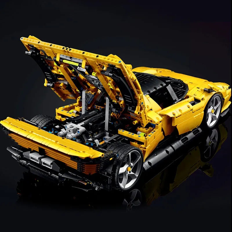 MOC Building Block Set: Ferrari Daytona SP3 43143 Hyper Racing Car