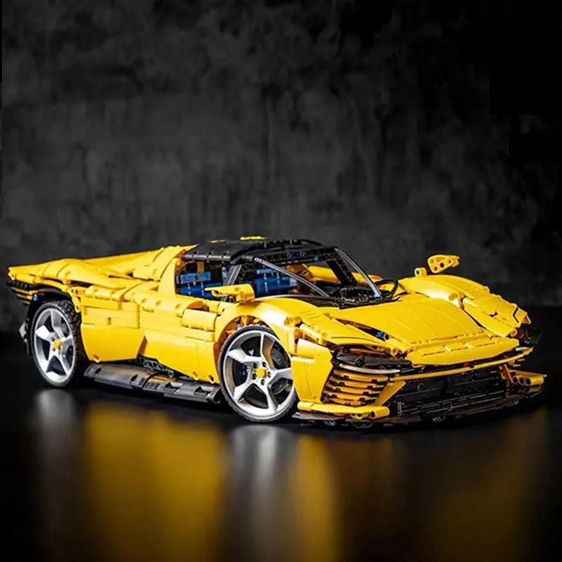 MOC Building Block Set: Ferrari Daytona SP3 43143 Hyper Racing Car