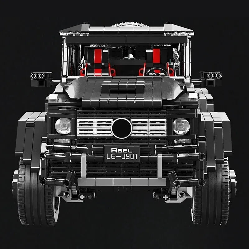 MOC Motorized Building Block Set: J901 Off-Road LAND CRUISER AMG SUV, Model J-901