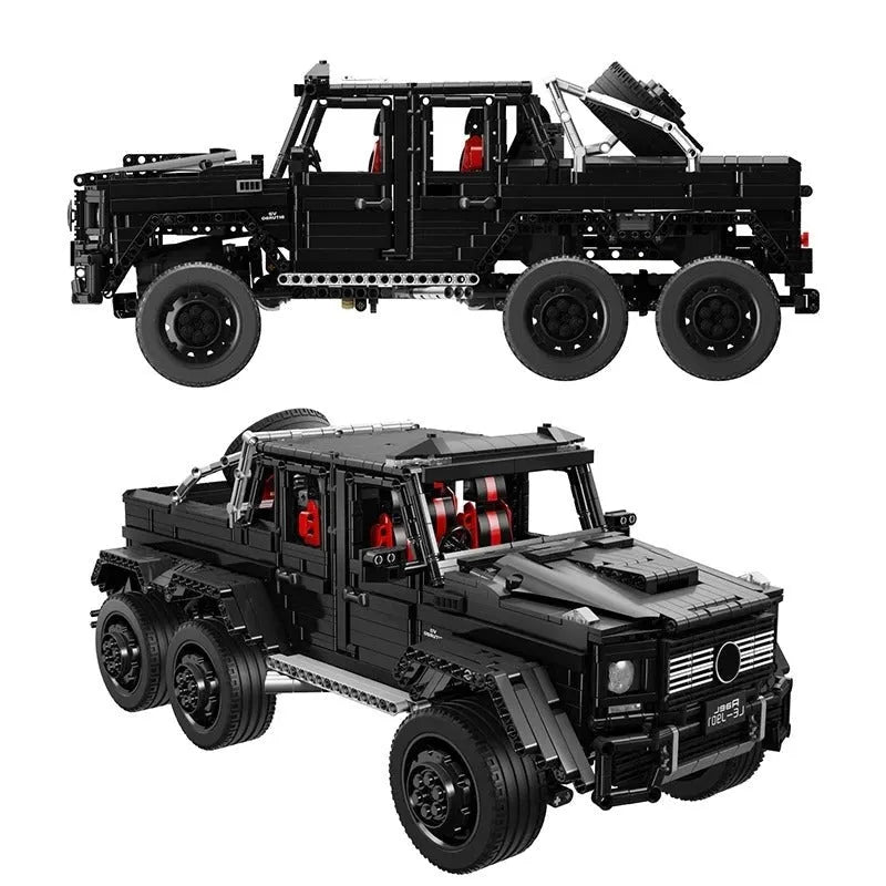 MOC Motorized Building Block Set: J901 Off-Road LAND CRUISER AMG SUV, Model J-901