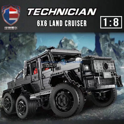MOC Motorized Building Block Set: J901 Off-Road LAND CRUISER AMG SUV, Model J-901